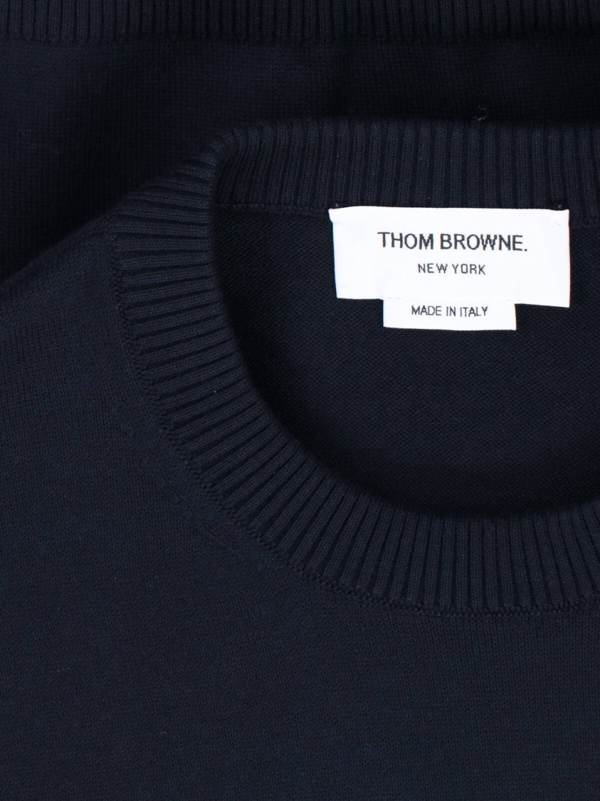 Thom Browne "4-Bar" Knit Sweater – Blue