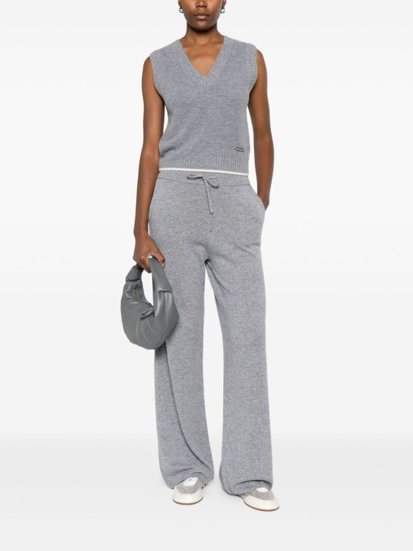Pinko Sleeveless Grey Knit Sweater Vest