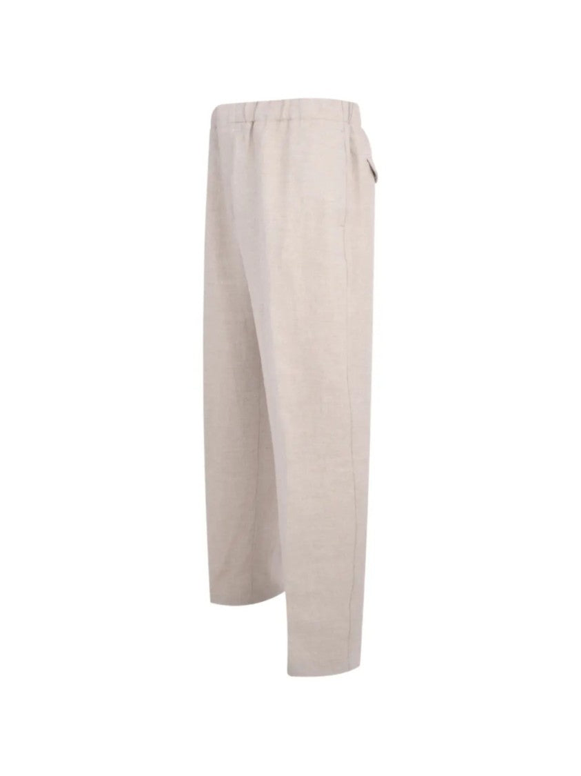 Lardini Tailored Straight-Leg Flap Pockets Pants