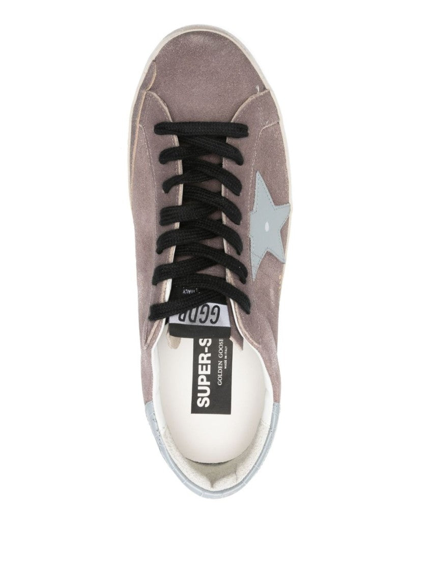 Golden Goose Low-Top Brown Sneakers With Suede Finish