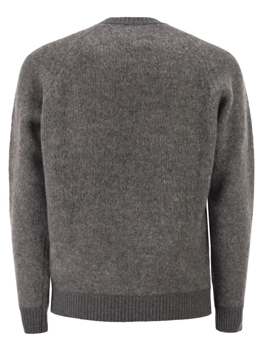 Rakki' Wool Blend Sweatshirt-Style Jumper With Raglan Sleeves