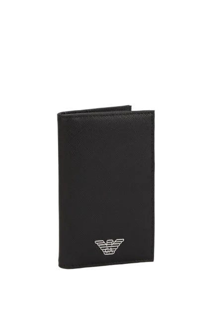 Emporio Armani Saffiano Leather Wallet With Eagle Emblem