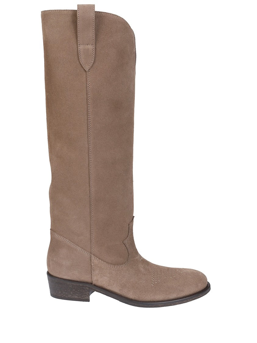Via Roma 15 Tall Suede Pointed Toe Boots