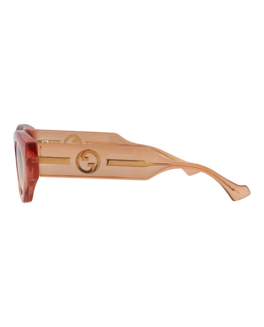 Gucci Round-Frame Injection Sunglasses