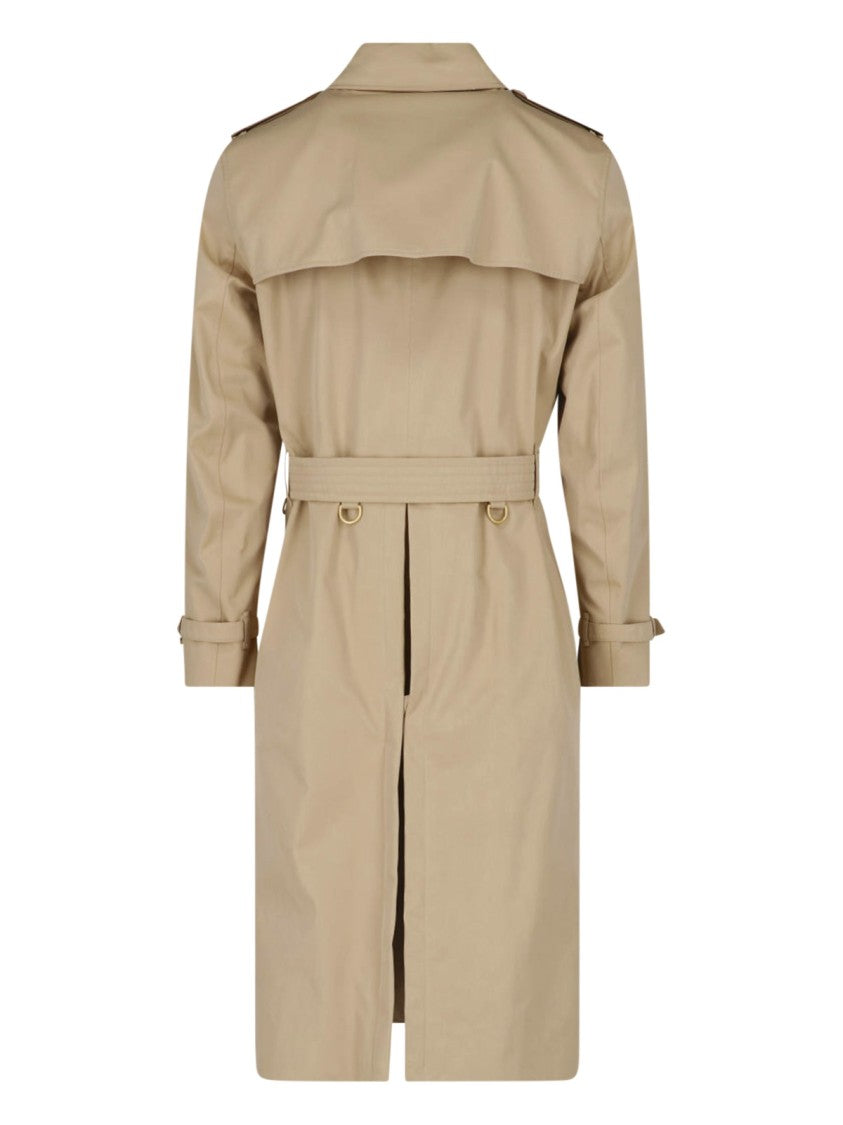 Burberry Beige The Kensington Cotton Gabardine Trench Coat
