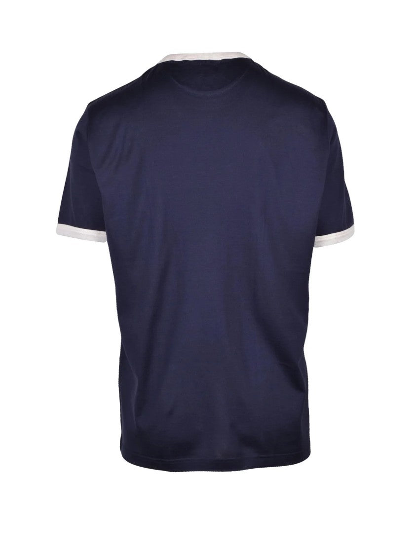 Eleventy Blue Men Cotton T-Shirt