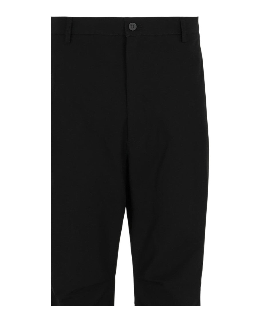 Ferragamo Mid-Rise Straight Leg Trousers With Double Pleat