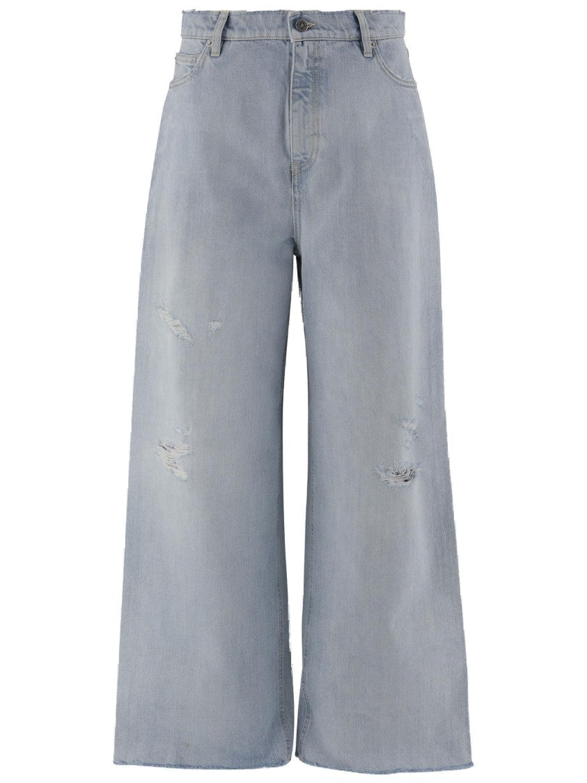 Golden Goose Wide-Leg Cotton Palazzo Pants