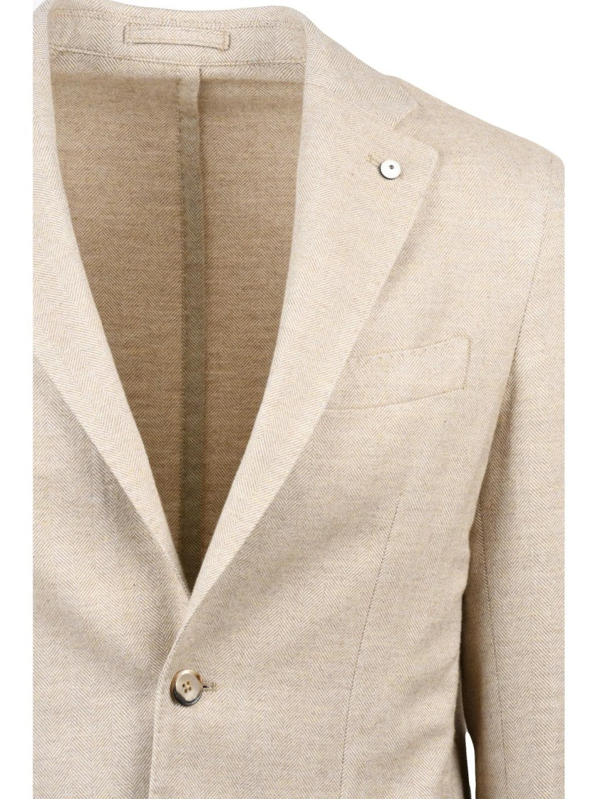 L.B.M. 1911 Round Blazer With Button Closure And Unlined Interior