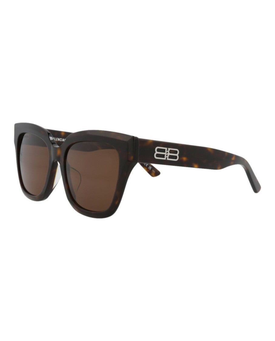 Balenciaga Square-Frame Acetate Sunglasses With Saddle Nose Bridge