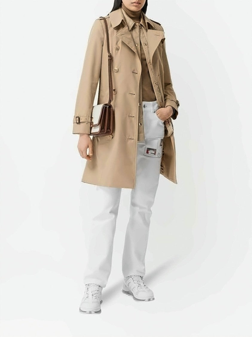 Burberry Double-Breasted Trench Coat With Belted Waist