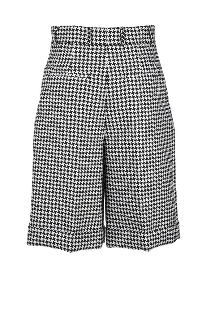 Dior High Waist Bermuda Virgin Wool Elastane - White/Black