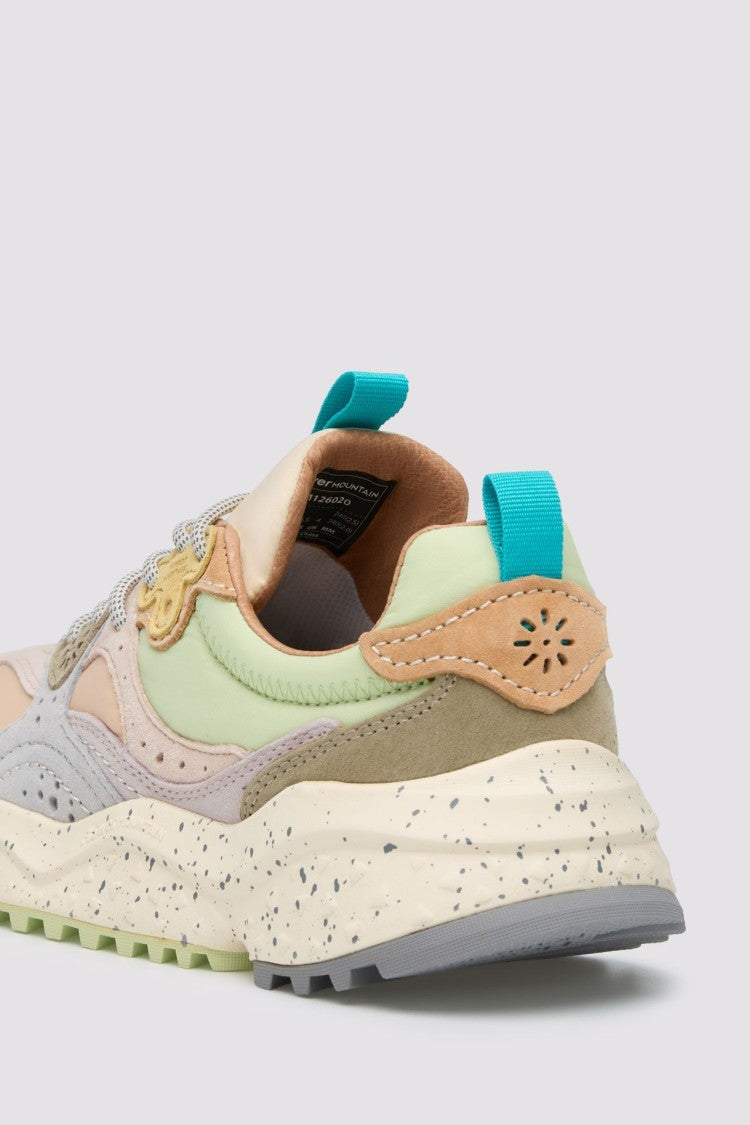 Flower Mountain Layered Pastel Sneakers With Textured Outsole