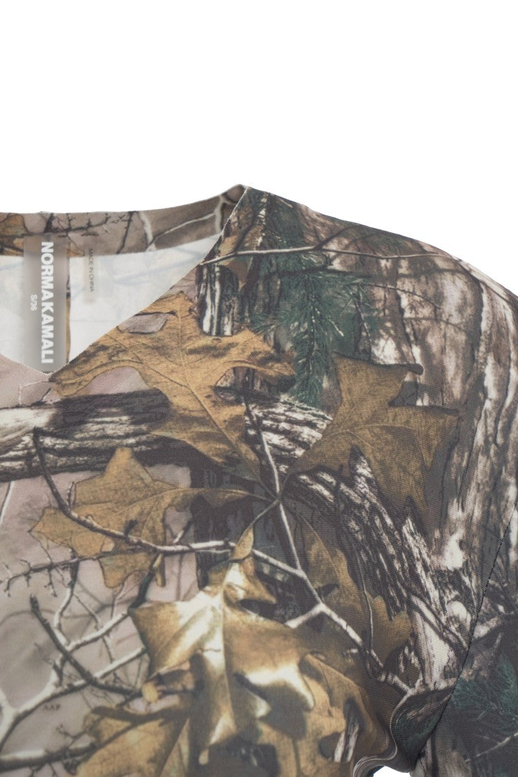 Norma Kamali Long Sleeve Top With Print