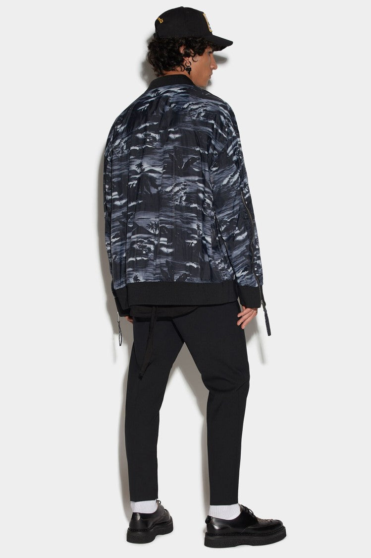 Dsquared2 Graphic-Print Bomber Jacket