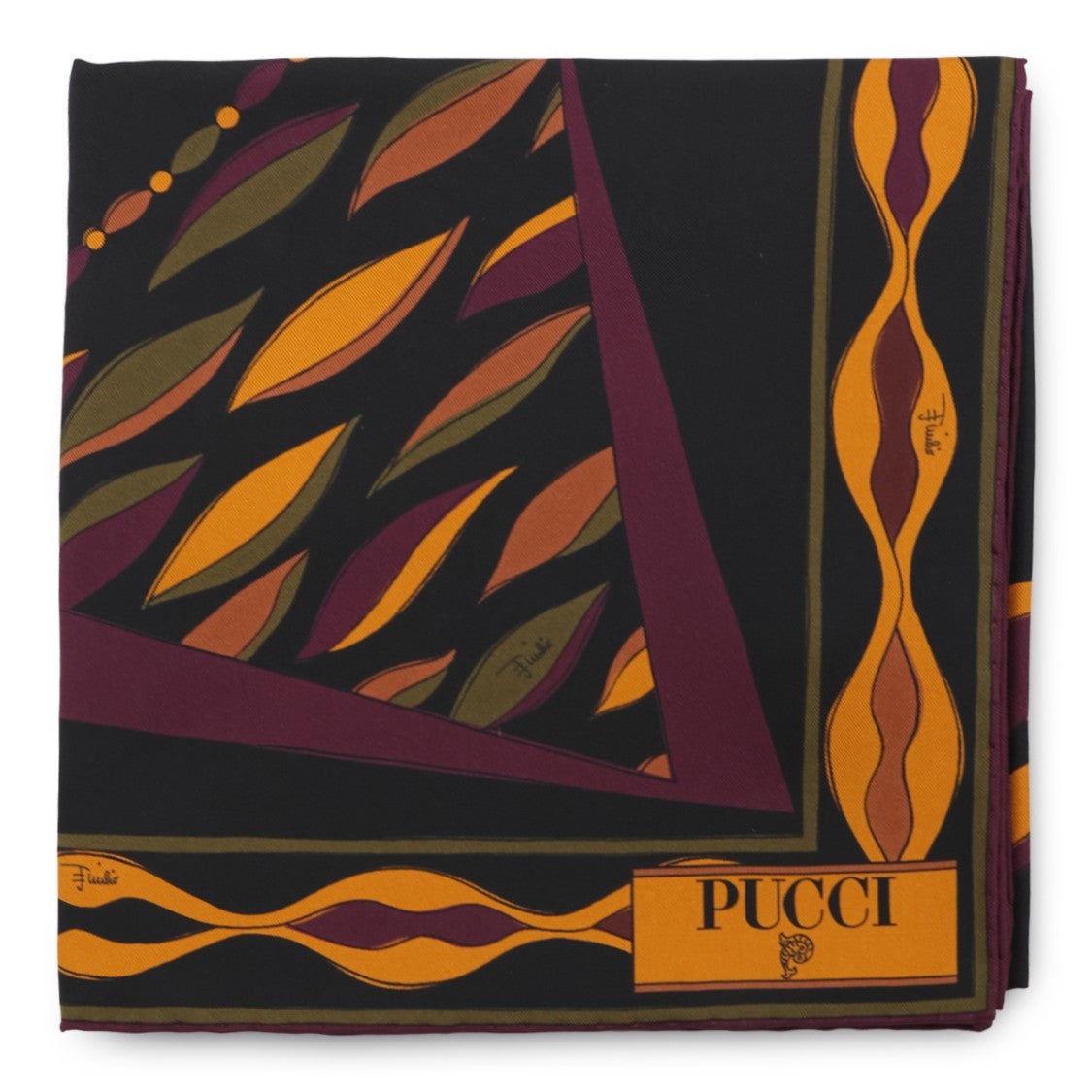 Emilio Pucci Geometric Patterned Square Edge Scarf