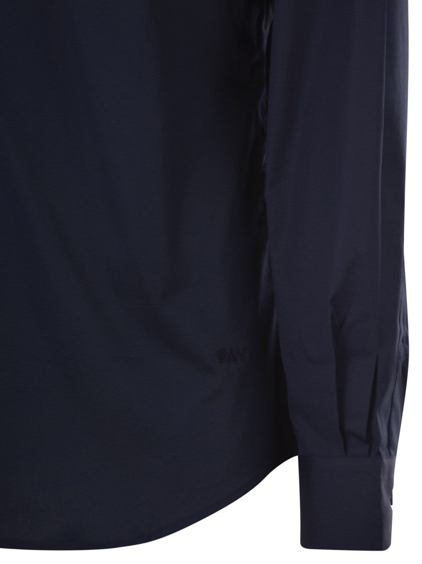 Fay Regular Fit Stretch Cotton Poplin Shirt