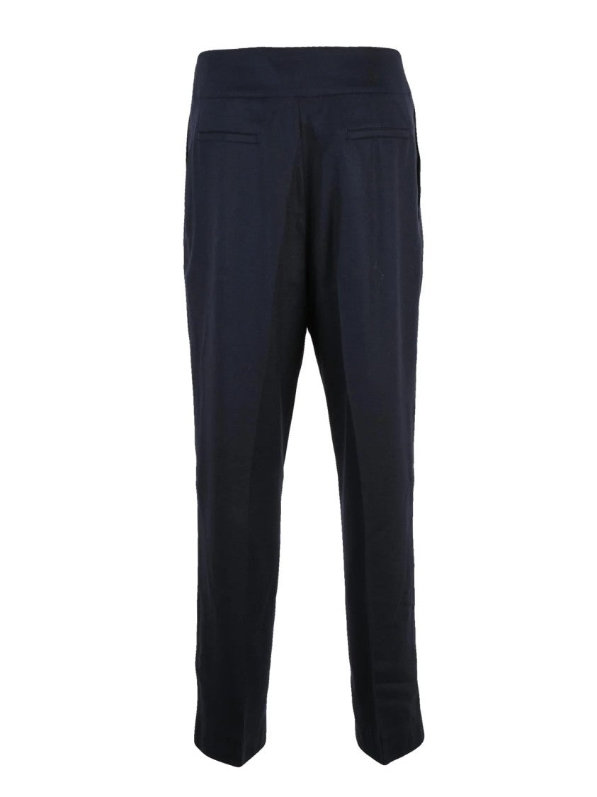 Barena Black Belted Virgin Wool Pants