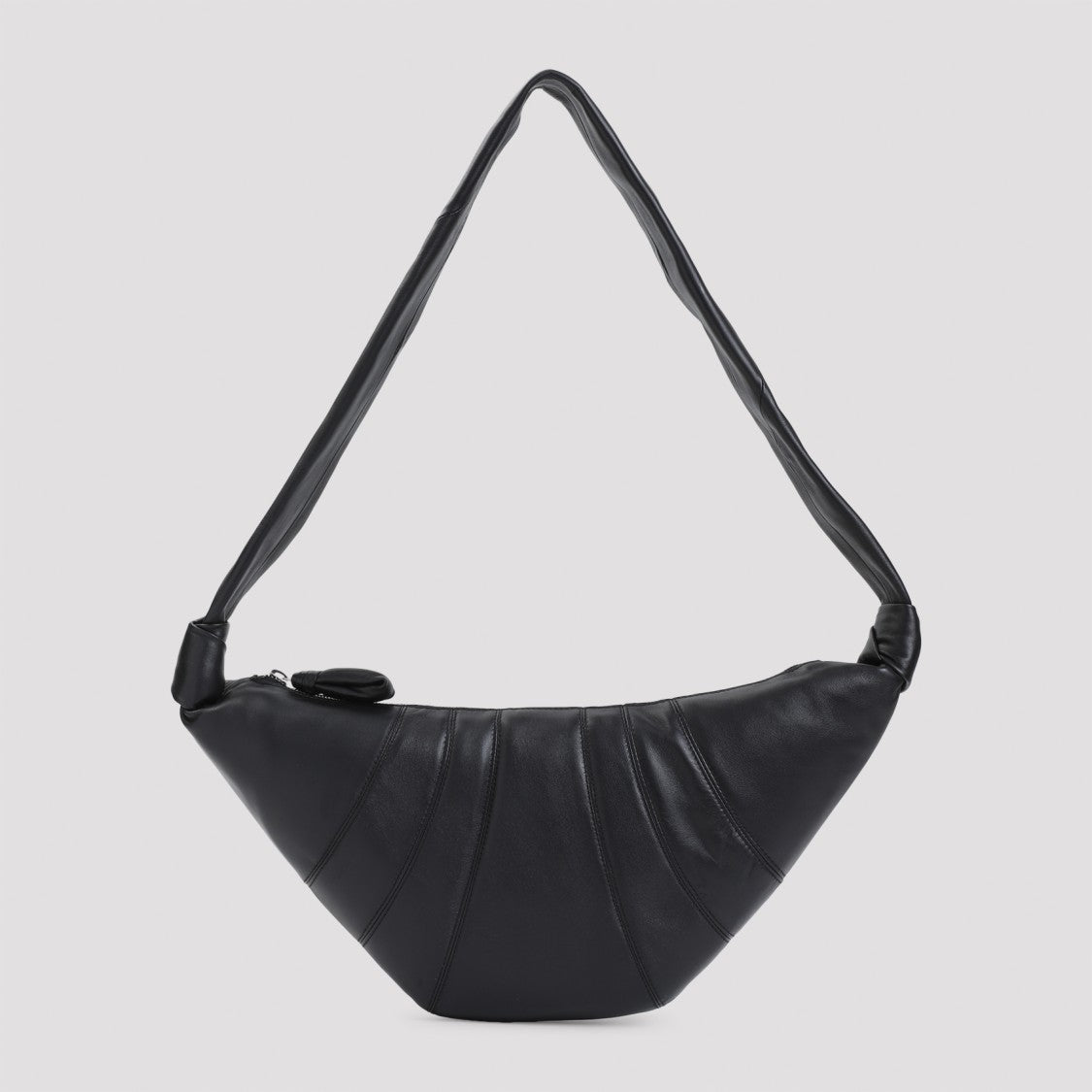 Lemaire Black Leather Medium Croissant Bag