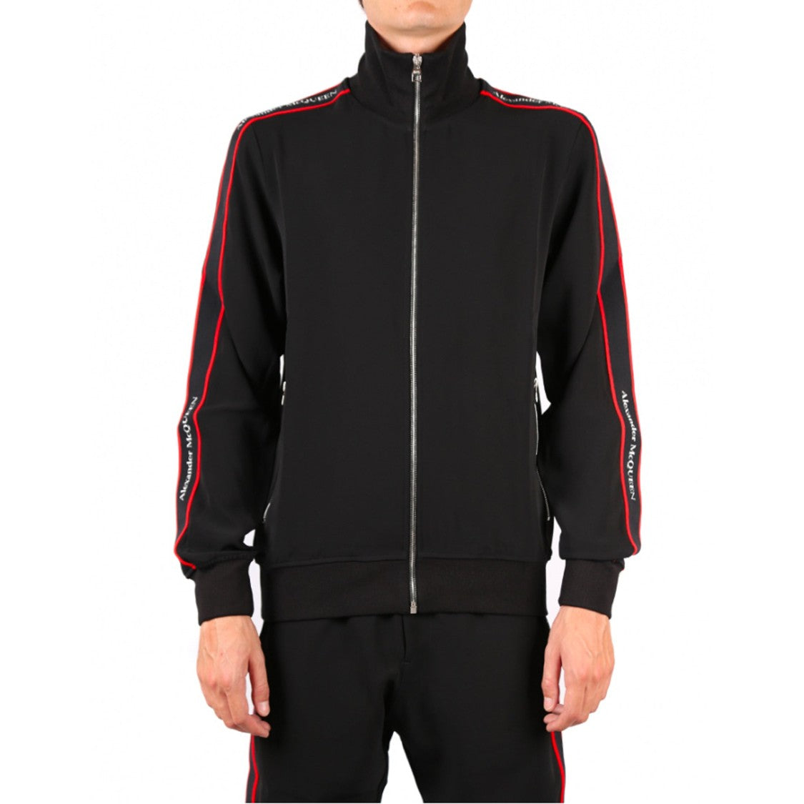 Alexander Mcqueen Logo Zipped Sweatshirt