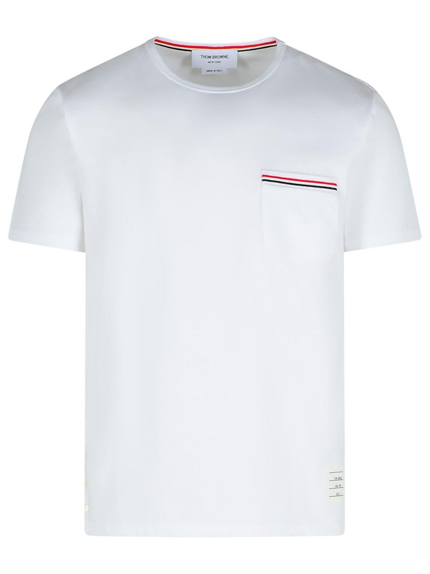 Thom Browne 'Rwb' White Cotton T-Shirt
