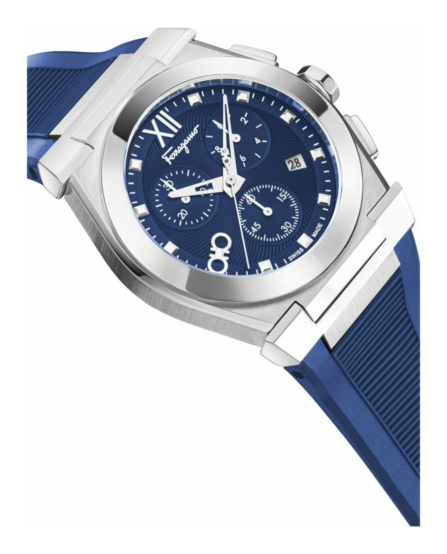 Ferragamo Vega Chrono Silicone Watch