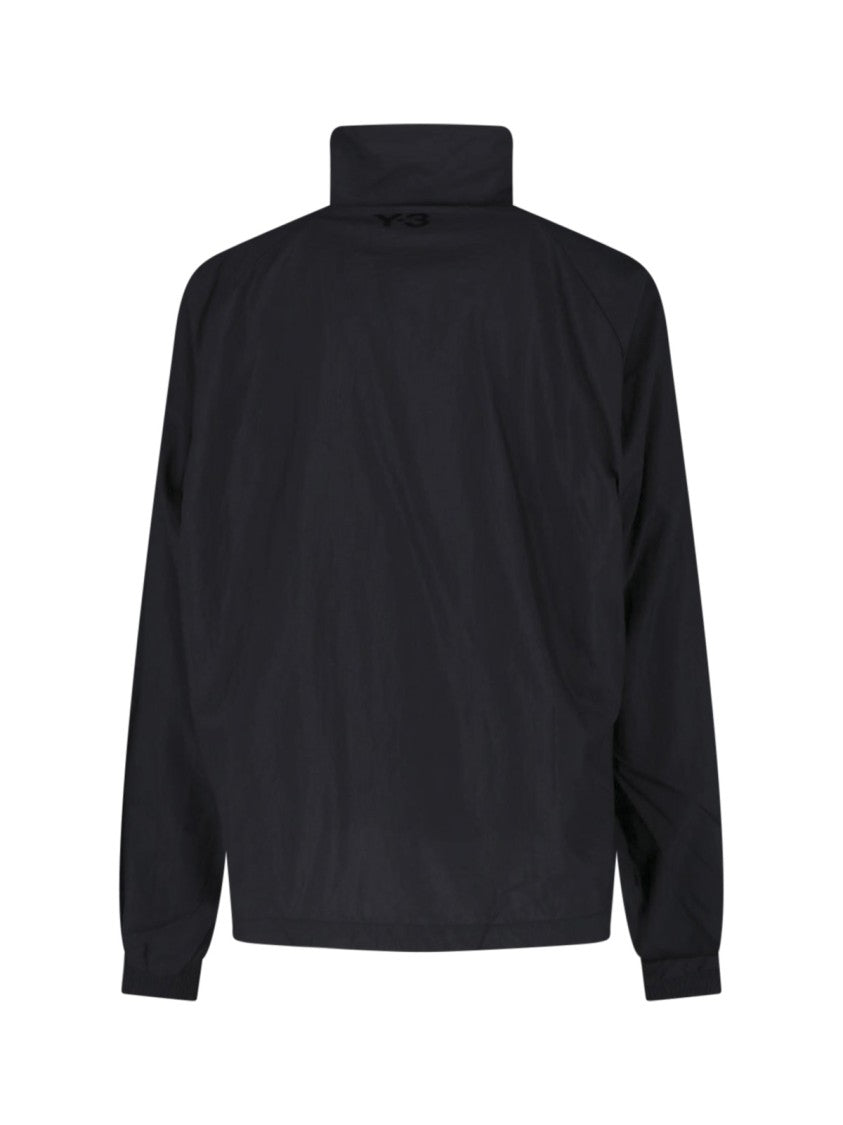 Y-3 Black Gradient 3 Stripes Zip-Through Knit Sweatshirt