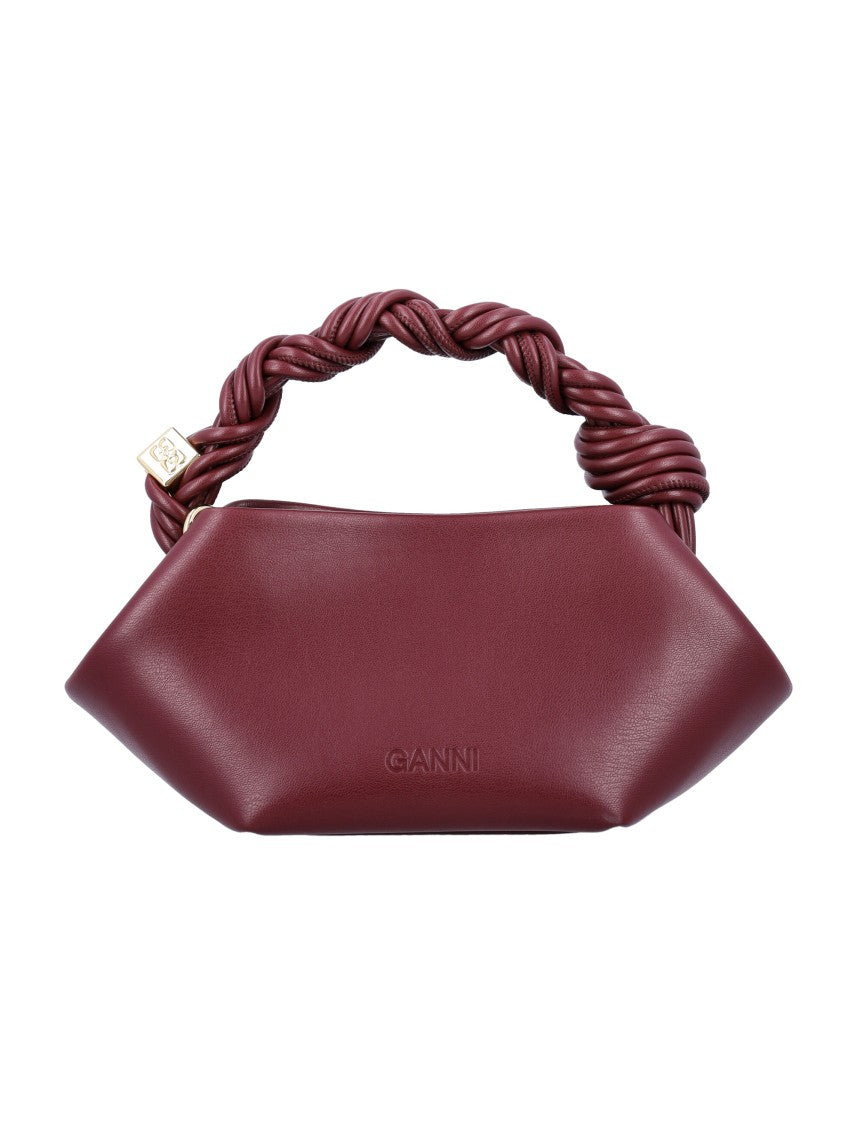 Ganni Geometric Mini Handbag With Twisted Rope Handle