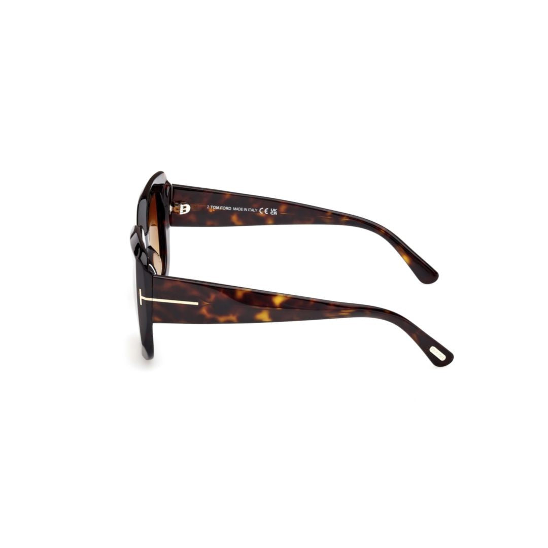 Tom Ford Ft1220 Oversized Tortoiseshell Square Sunglasses