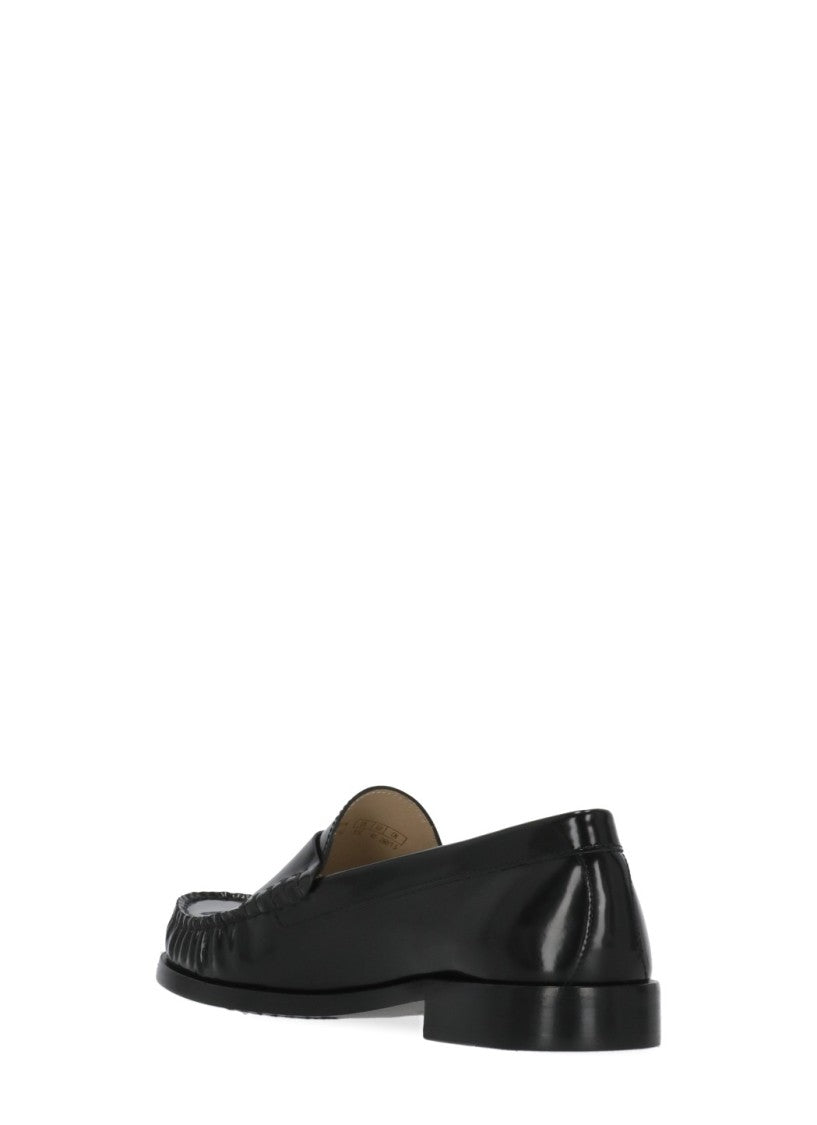 Stuart Weitzman Black Lottie Loafer Leather Loafers