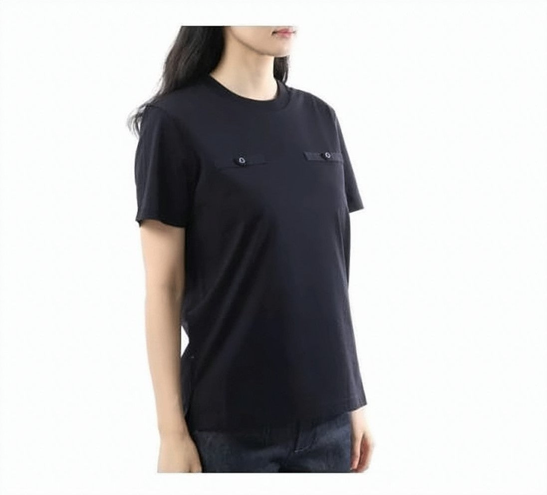 Moncler Short-Sleeved Crew Neck T-Shirt With Flap Details