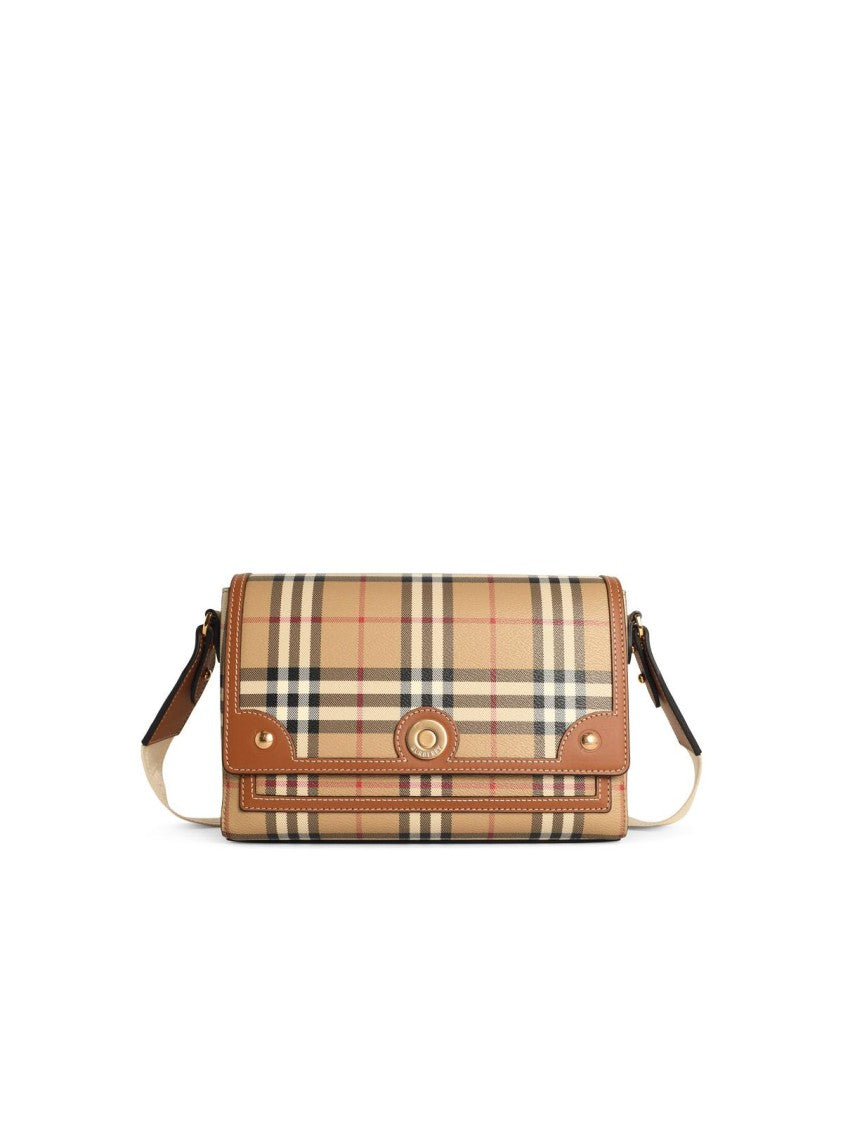 Burberry Crossbody Bag In Briar Brown Cotton Blend