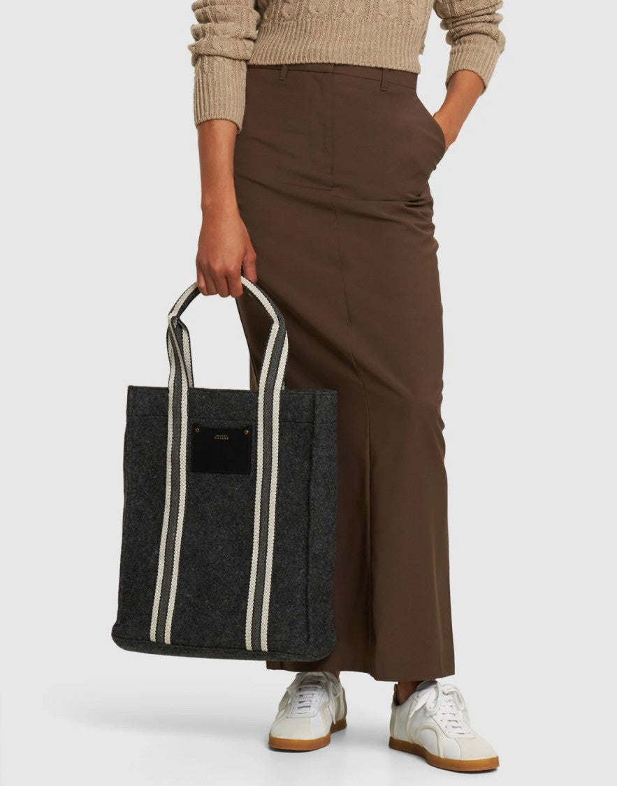 Isabel Marant Aruba Puebla Logo Patch Tote Bag