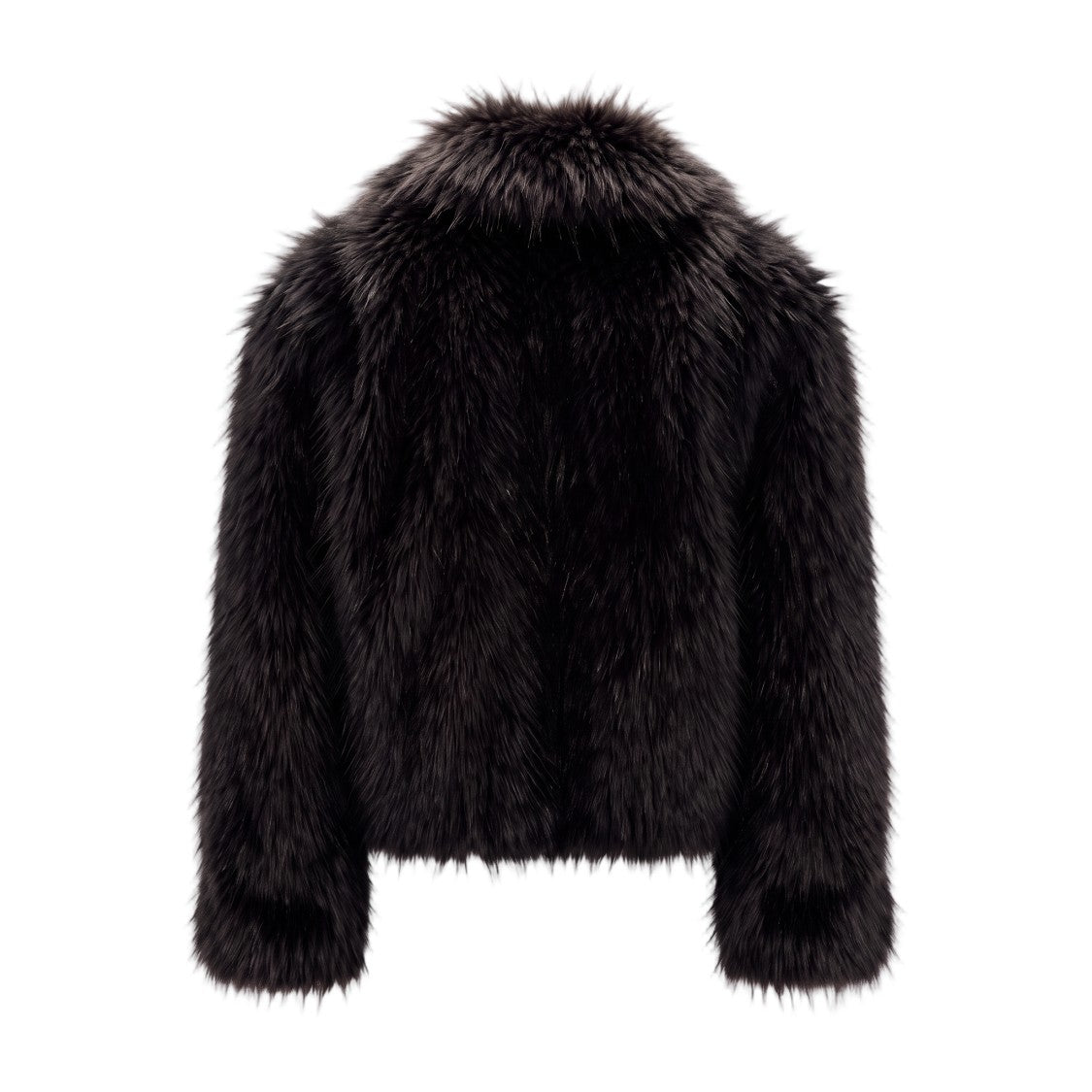 Mackage Fluffy Collar Cropped Faux Fur Coat