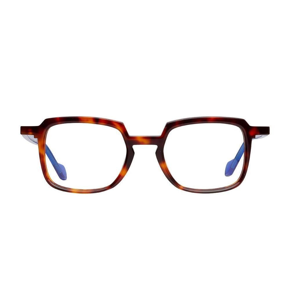 Matttew Spike Rectangular Havana Acetate Sunglasses