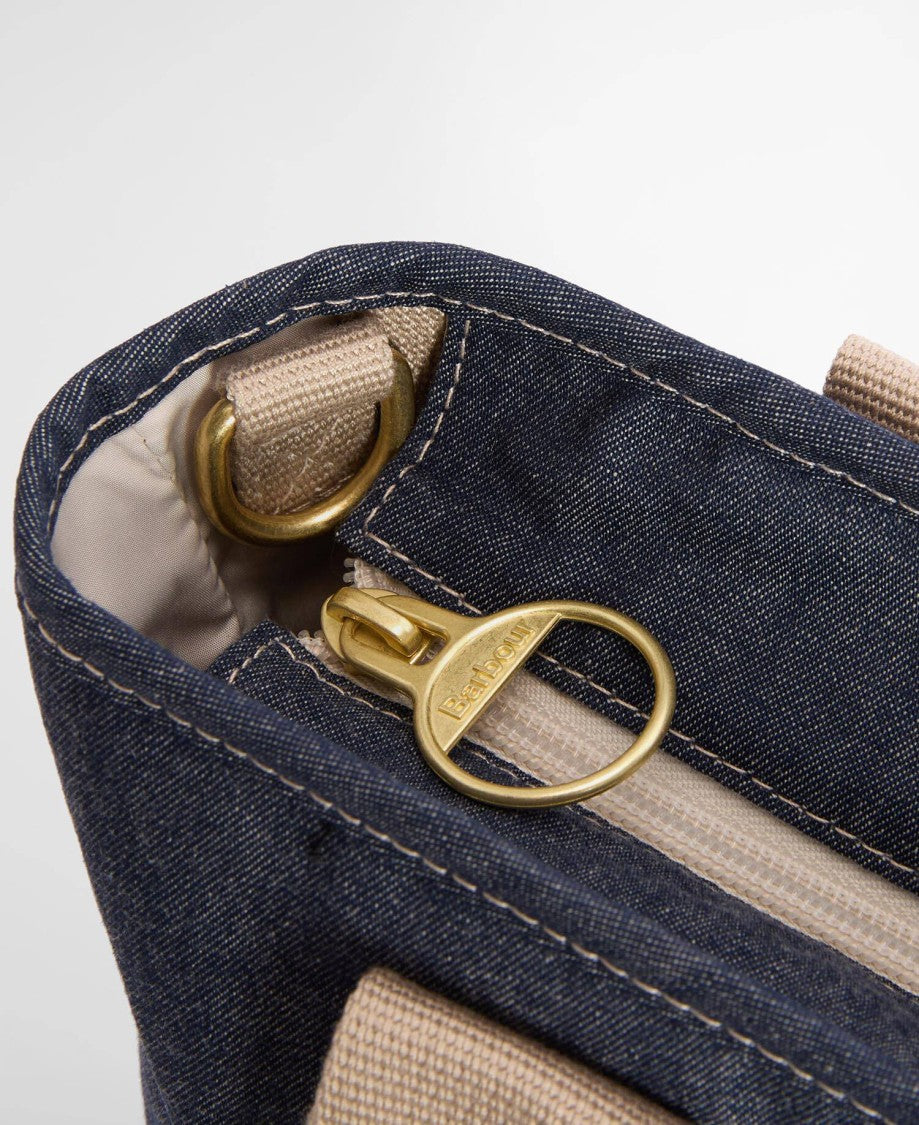 Barbour Mini Mya Denim Tote Bag