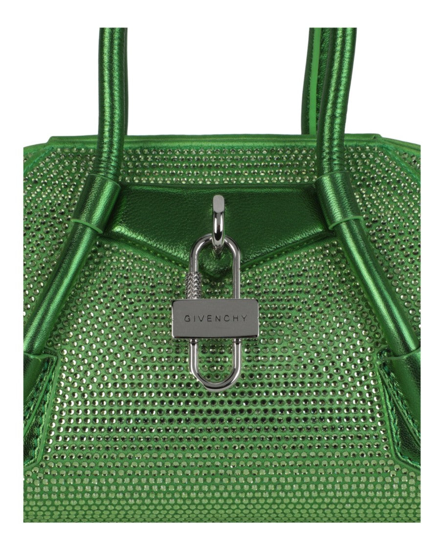 Givenchy Mini Antigona Stretch Top Handle Bag In Satin