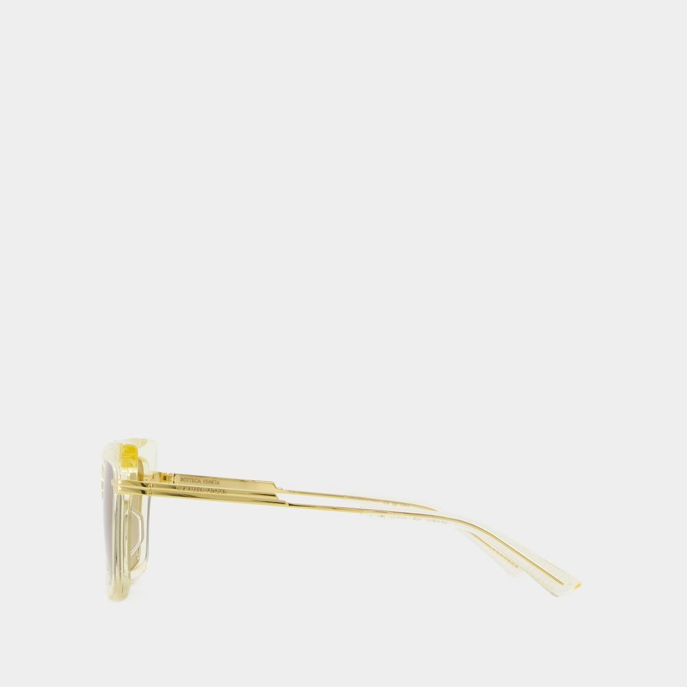 Bottega Veneta Sunglasses - Acetate - Gold/Yellow