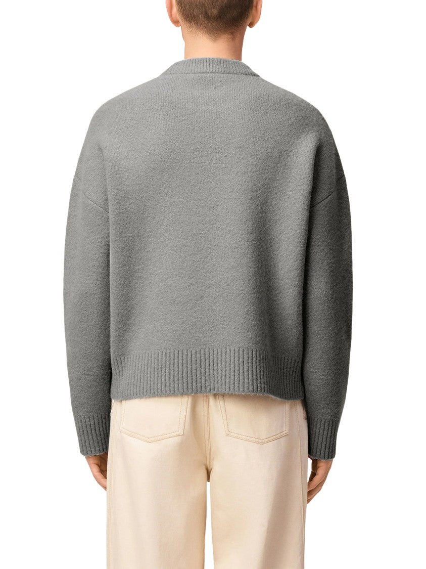 Ami Textured Knit Sweater