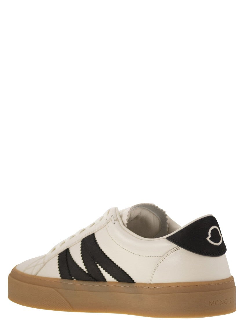 Moncler Monaco2 - Leather And Nubuck Sneakers.
