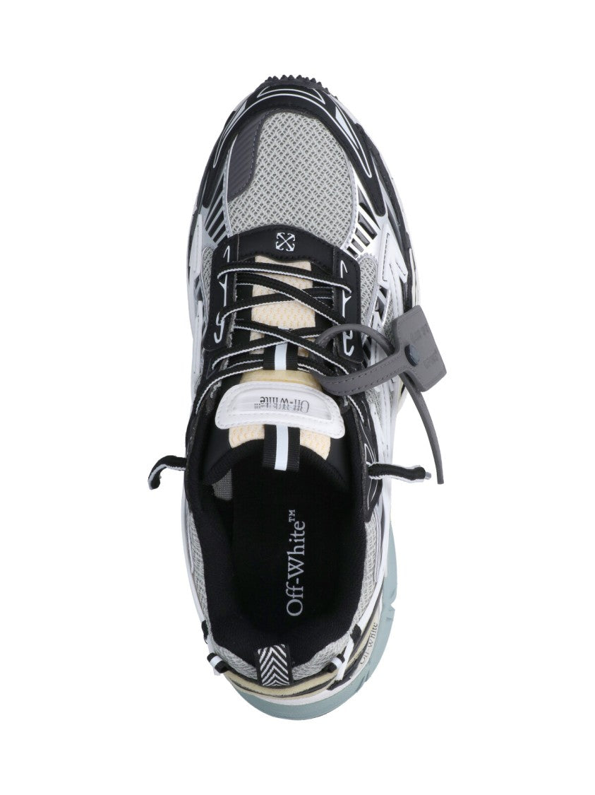 Off-White Grey Fabric Be Right Back Sneakers