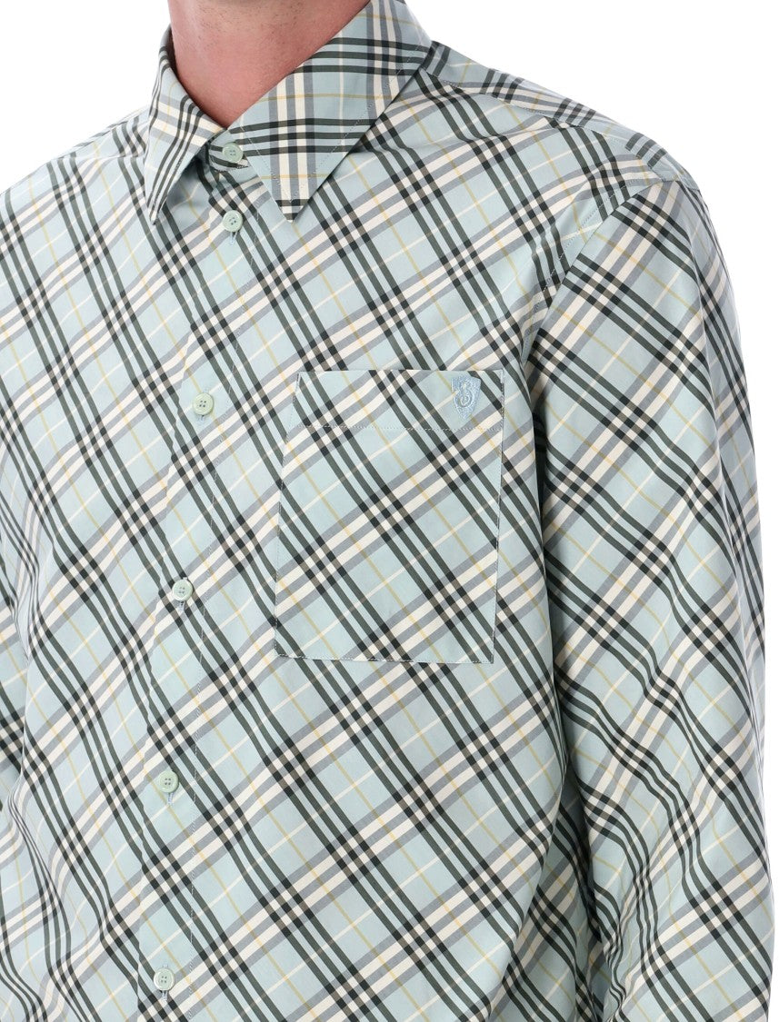Burberry Classic Plaid Long-Sleeve Button-Up Shirt