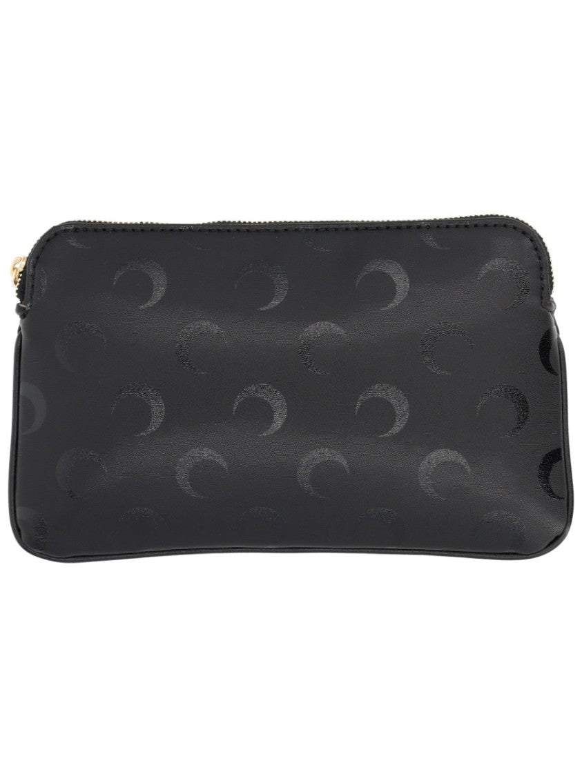 Marine Serre Moon Crescent Pattern Leather Wallet