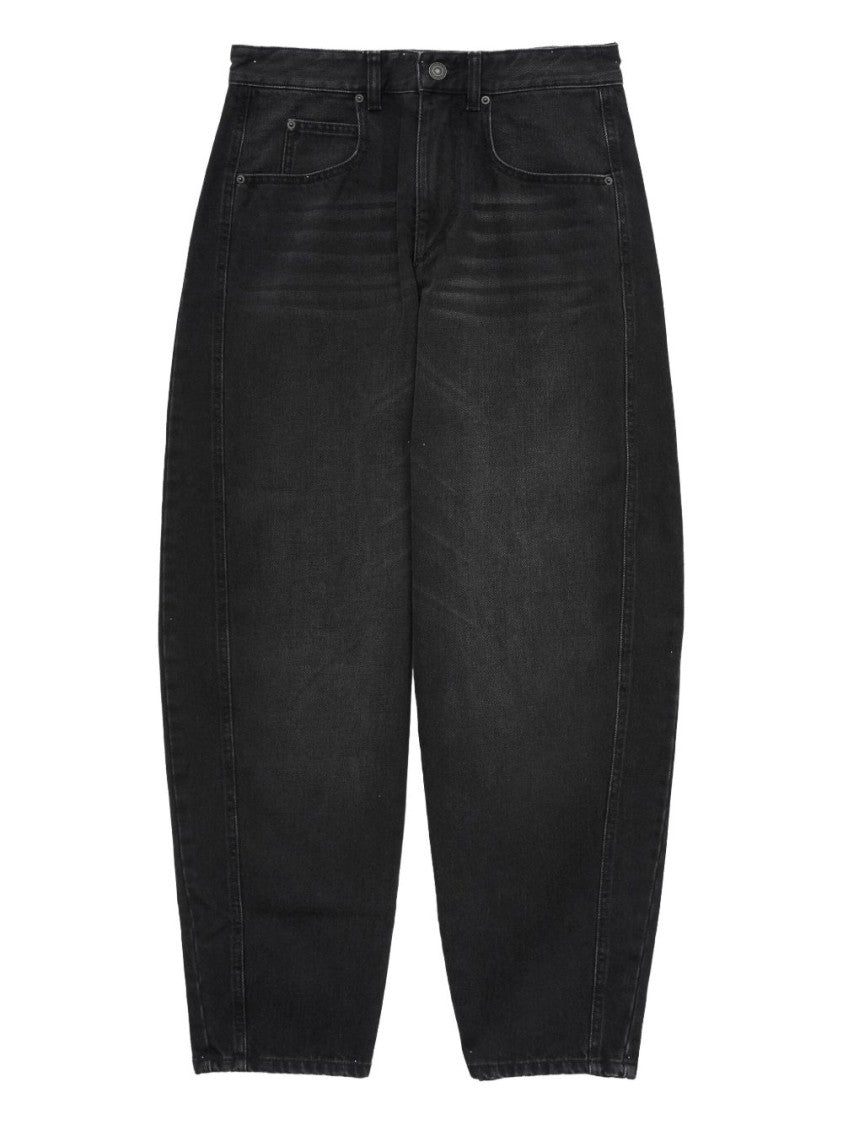 Isabel Marant Étoile Relaxed Fit Trousers With Classic Five-Pocket Design