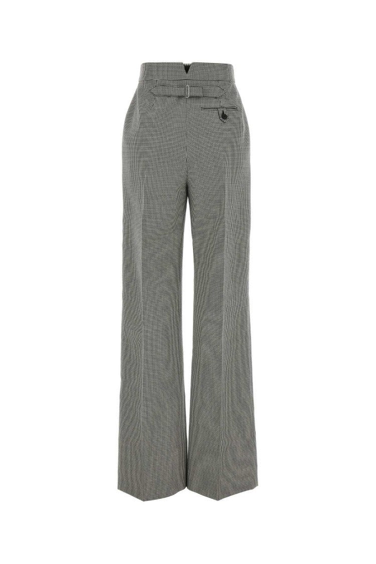 Alexander Mcqueen Embroidered Wool Wide-Leg Pant