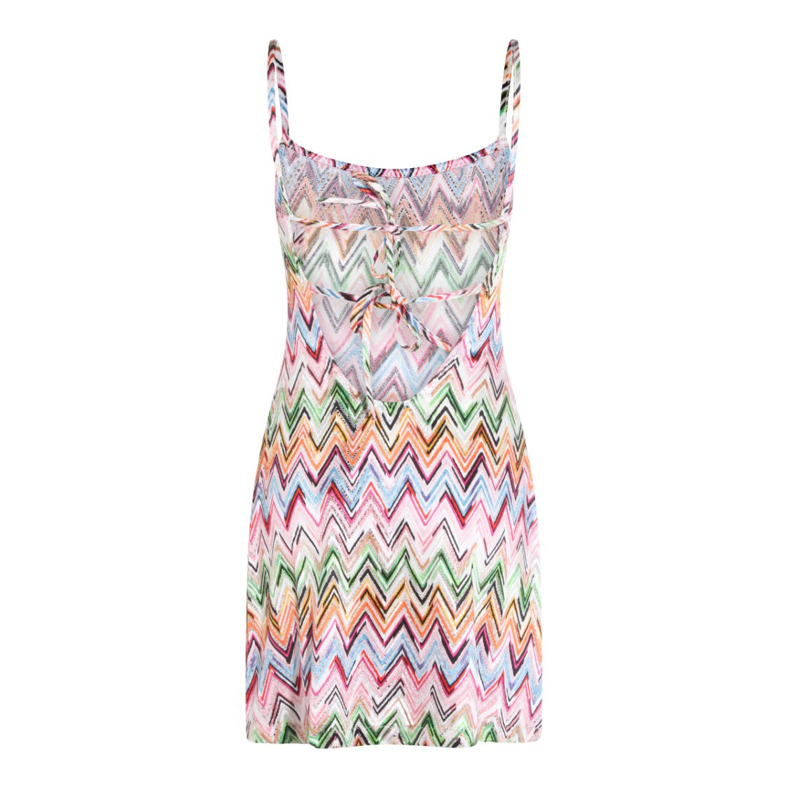 Missoni Playful Zigzag Pattern Fitted Mini Dress