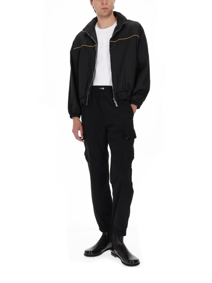 Fendi Technical Fabric Tapered Pants With Flap Cargo Pockets