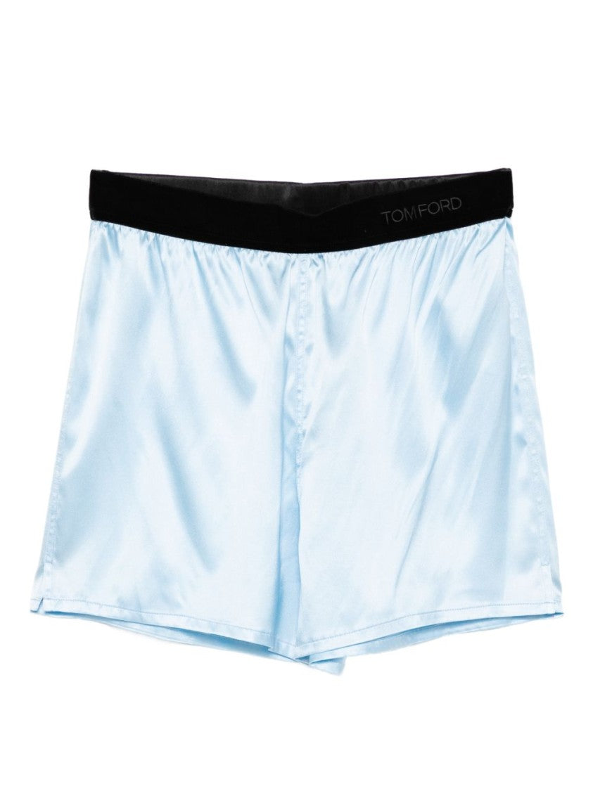 Tom Ford Clear Blue Silk Blend Shorts