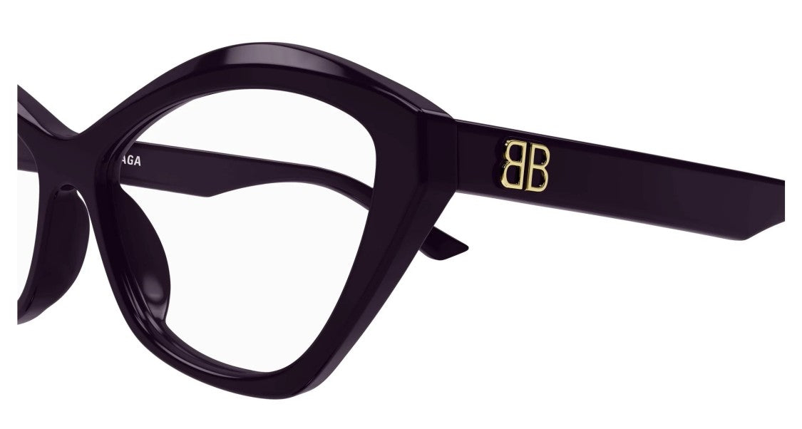 Balenciaga Eyeglasses Balenciaga Bb0341o 003 Violet Violet Transparent 56/16/145