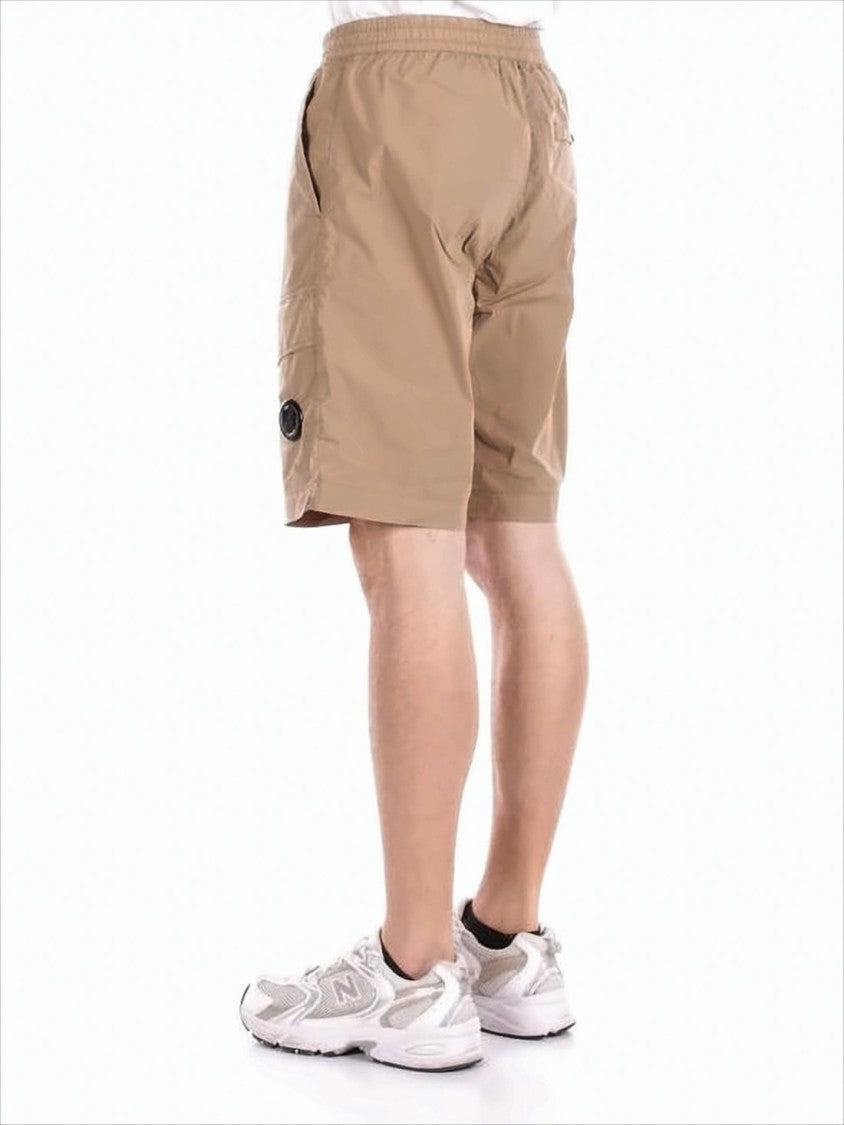 C.P. Company Mid-Thigh Length Relaxed Fit Shorts With Functional Pockets